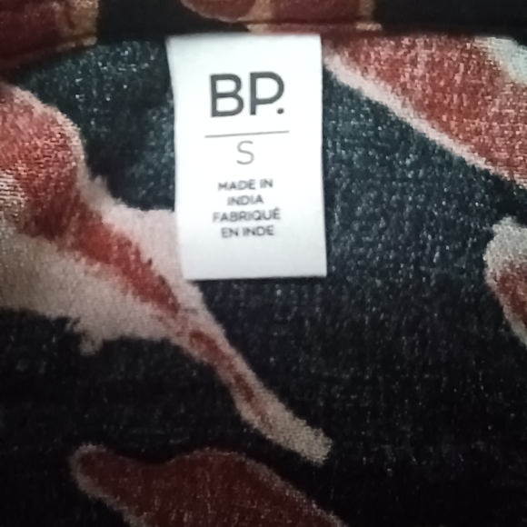 NWT BP Nordstrom Brown Burnout Tiger Stripe VNeck Crop Top Faux Wrap  Sm… - Picture 6 of 13